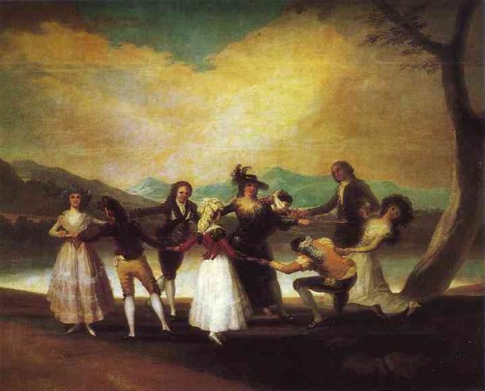 Francisco Jose de Goya Blind Man's Buff Sweden oil painting art